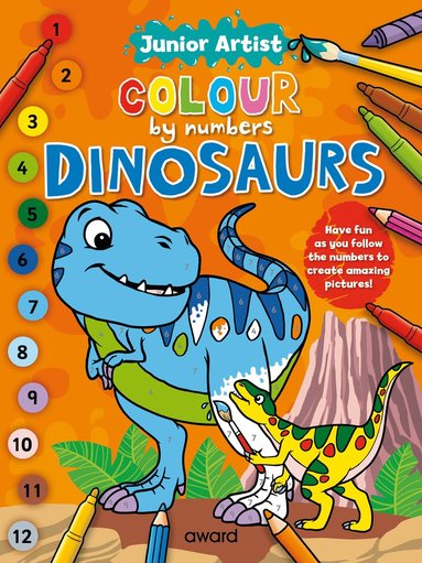 bokomslag Junior Artist Colour By Numbers: Dinosaurs