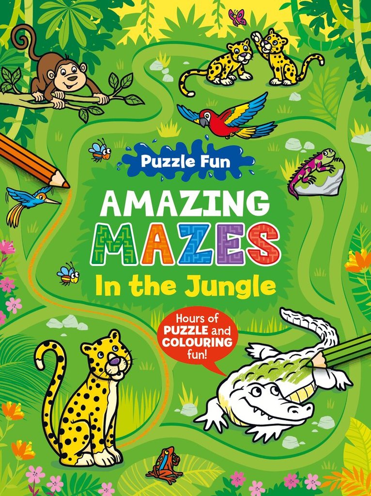 Puzzle Fun Amazing Mazes: In the Jungle, Häftad