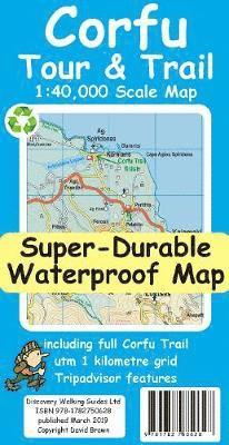 bokomslag Corfu Tour & Trail Super-Durable Map