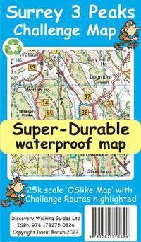 bokomslag Surrey 3 Peaks Challenge Map and Guide