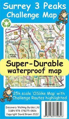 Surrey 3 Peaks Challenge Map and Guide 1