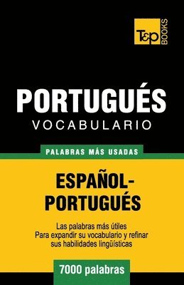 bokomslag Vocabulario español-portugués - 7000 palabras más usadas