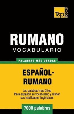 bokomslag Vocabulario espaol-rumano - 7000 palabras ms usadas