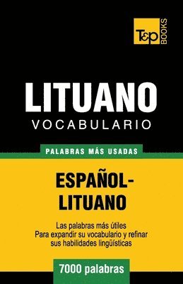 bokomslag Vocabulario espaol-lituano - 7000 palabras ms usadas