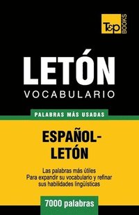 bokomslag Vocabulario español-letón - 7000 palabras más usadas