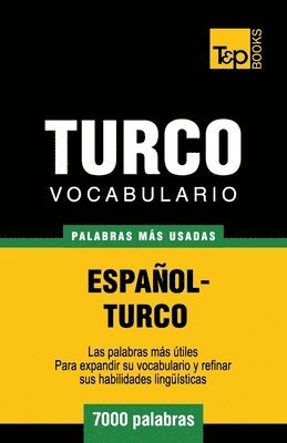 bokomslag Vocabulario espaol-turco - 7000 palabras ms usadas