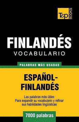 bokomslag Vocabulario espaol-finlands - 7000 palabras ms usadas