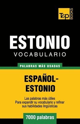 bokomslag Vocabulario español-estonio - 7000 palabras más usadas