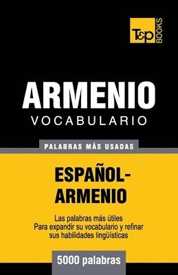 bokomslag Vocabulario espaol-armenio - 5000 palabras ms usadas