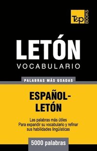 bokomslag Vocabulario español-letón - 5000 palabras más usadas