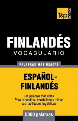 bokomslag Vocabulario espaol-finlands - 5000 palabras ms usadas