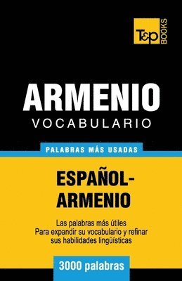 bokomslag Vocabulario espaol-armenio - 3000 palabras ms usadas