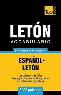 bokomslag Vocabulario español-letón - 3000 palabras más usadas