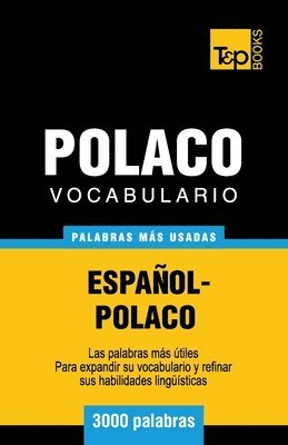 bokomslag Vocabulario español-polaco - 3000 palabras más usadas