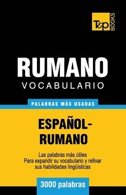 bokomslag Vocabulario espaol-rumano - 3000 palabras ms usadas