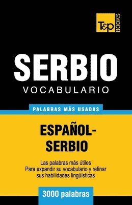 bokomslag Vocabulario español-serbio - 3000 palabras más usadas