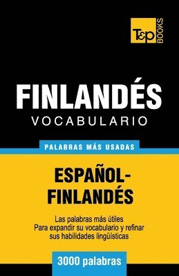 bokomslag Vocabulario español-finlandés - 3000 palabras más usadas