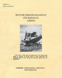 bokomslag Deutche Forschungsanstalt Fur Segelflug Ainring