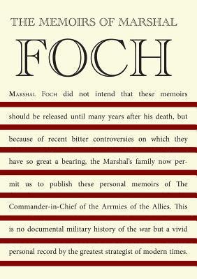 bokomslag Memoirs of Marshall Foch