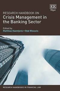bokomslag Research Handbook on Crisis Management in the Banking Sector