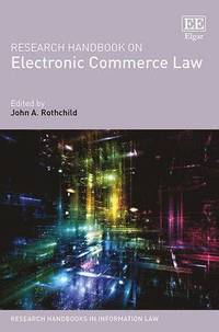 bokomslag Research Handbook on Electronic Commerce Law