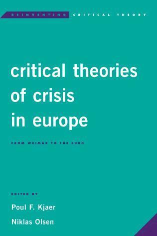 bokomslag Critical Theories of Crisis in Europe