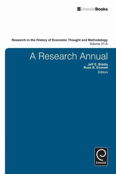 Jeff E. Biddle, Ross B. Emmett, Marianne Johnson - Research Annual, Inbunden