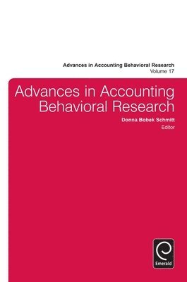 bokomslag Advances in Accounting Behavioral Research