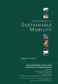 bokomslag Journal of Sustainable Mobility Vol. 2 Issue 1