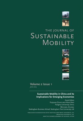 bokomslag Journal of Sustainable Mobility Vol. 2 Issue 1