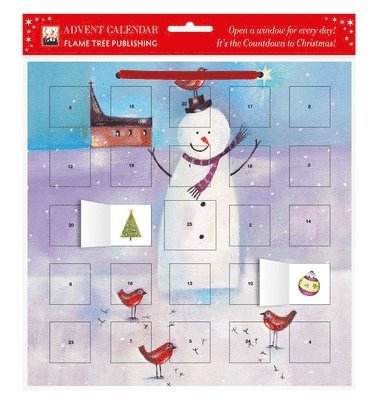 Snowman and Robin Calendar With Stickers 1