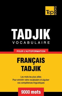 bokomslag Vocabulaire franais-tadjik pour l'autoformation. 9000 mots
