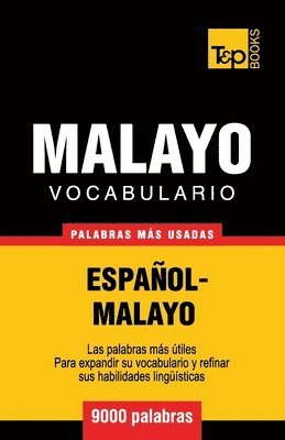 bokomslag Vocabulario espaol-malayo - 9000 palabras ms usadas