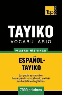 bokomslag Vocabulario español-tayiko - 7000 palabras más usadas
