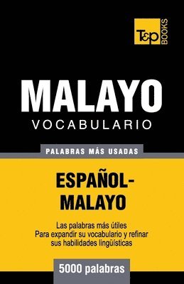 bokomslag Vocabulario español-malayo - 5000 palabras más usadas