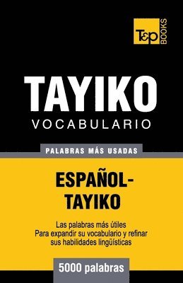 bokomslag Vocabulario español-tayiko - 5000 palabras más usadas