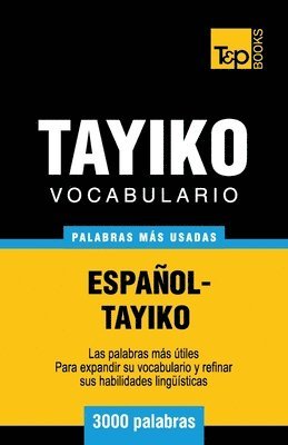 bokomslag Vocabulario español-tayiko - 3000 palabras más usadas