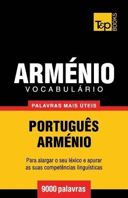 bokomslag Vocabulrio Portugus-Armnio - 9000 palavras mais teis