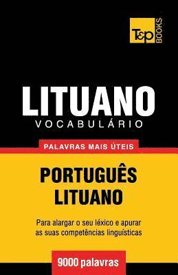 bokomslag Vocabulrio Portugus-Lituano - 9000 palavras mais teis