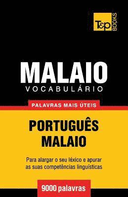 bokomslag Vocabulrio Portugus-Malaio - 9000 palavras mais teis