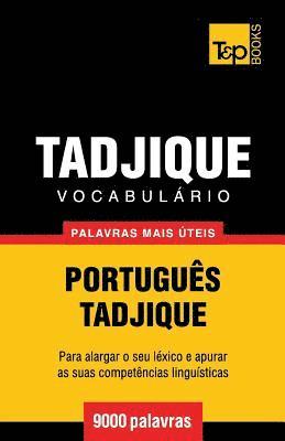 bokomslag Vocabulrio Portugus-Tadjique - 9000 palavras mais teis