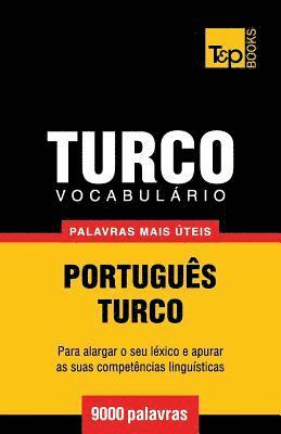 bokomslag Vocabulrio Portugus-Turco - 9000 palavras mais teis