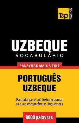 bokomslag Vocabulrio Portugus-Uzbeque - 9000 palavras mais teis