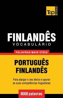 bokomslag Vocabulário Português-Finlandês - 9000 palavras mais úteis