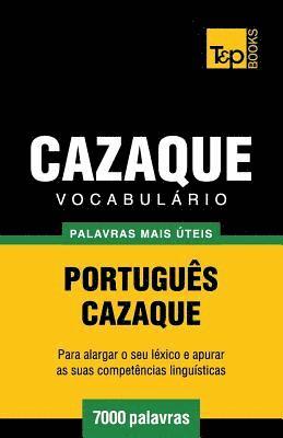 bokomslag Vocabulrio Portugus-Cazaque - 7000 palavras mais teis