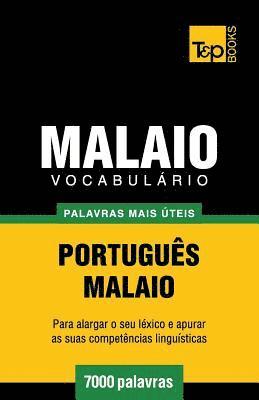 bokomslag Vocabulrio Portugus-Malaio - 7000 palavras mais teis