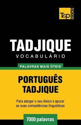 bokomslag Vocabulrio Portugus-Tadjique - 7000 palavras mais teis