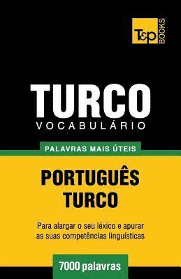 bokomslag Vocabulrio Portugus-Turco - 7000 palavras mais teis