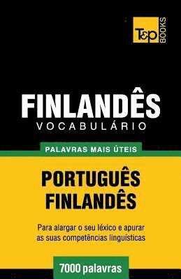 bokomslag Vocabulário Português-Finlandês - 7000 palavras mais úteis