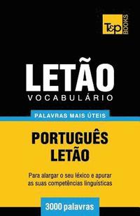 bokomslag Vocabulrio Portugus-Leto - 3000 palavras mais teis